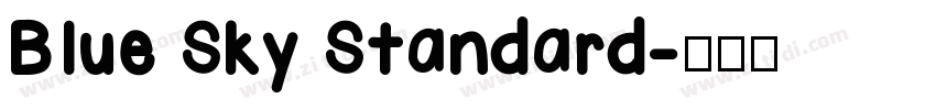 Blue Sky Standard字体转换